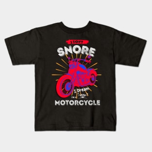 Motorcycle dream black Kids T-Shirt